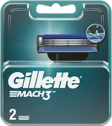Кассеты сменные для бритья GILLETTE Mach3, 2шт, детальное фото