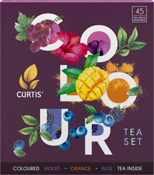 Набор чайный CURTIS Colour Tea Set, ассорти 9 вкусов, с цветными чаями, 45пак, детальное фото