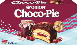 Печенье ORION Choco Pie Cherry в глазури, 600г, вид
