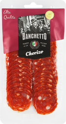 Колбаса сырокопченая BANCHETTO Чоризо, нарезка, 70г, детальное фото