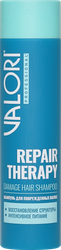 Шампунь для поврежденных волос VALORI Professional Repair Therapy, 250мл, крупный план