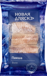 Пикша замороженная НОВАЯ АЛЯСКА филе без кожи, 400г, крупный план