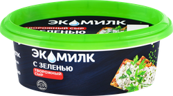 Сыр творожный ЭКОМИЛК с зеленью не менее 60%, без змж, 120г, изображение