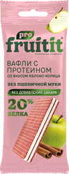 Вафли протеиновые FRUIT IT Pro, со вкусом яблоко-корица, 35г, картинка