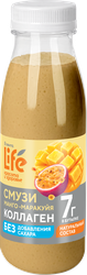Смузи ЛЕНТА LIFE с коллагеном, Манго-маракуйя, 250мл, фотография