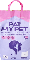 Наполнитель для кошачьего туалета PAT MY PET Тофу зеленый чай, 10л, 4400г, фото