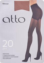 Колготки женские ATTO р. 3 20 den, телесные, Арт. ATBE20, крупный план