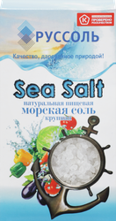 Соль морская РУССОЛЬ пищевая крупная, 500г, картинка