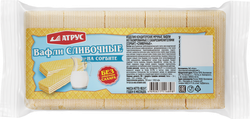 Вафли АТРУС Сливочные, неглазированные с фруктозой, 93,5г, фотография