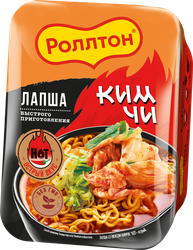 Лапша РОЛЛТОН Со вкусом кимчи, 90г, изображение