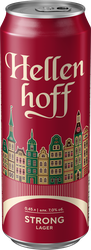 Пиво светлое HELLENHOFF EXC Strong Lager пастеризованное 7%, 0.45л, картинка