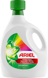 Гель для стирки ARIEL для цветного белья, 4л, крупный план