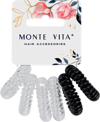 Набор резинок для волос MONTE VITA d=3,5см, пружинка, 6шт, картинка