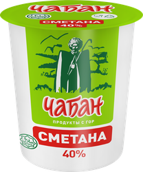 Сметана ЧАБАН 40%, без змж, 300г, картинка
