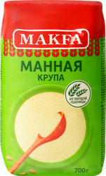 Крупа манная MAKFA из твердой пшеницы, 450г, фото