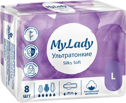 Прокладки MY LADY Ultra Silky Soft, р. L, 8шт, детальное фото