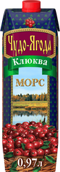 Морс ЧУДО-ЯГОДА Клюквенный, 0.97л, фото