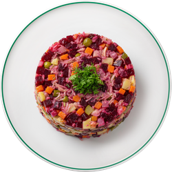 Салат Винегрет классический ЛЕНТА FRESH, весовой, крупный план