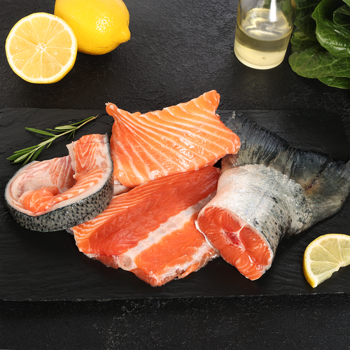 Набор для ухи из лососевых рыб ЛЕНТА FRESH, весовой, картинка