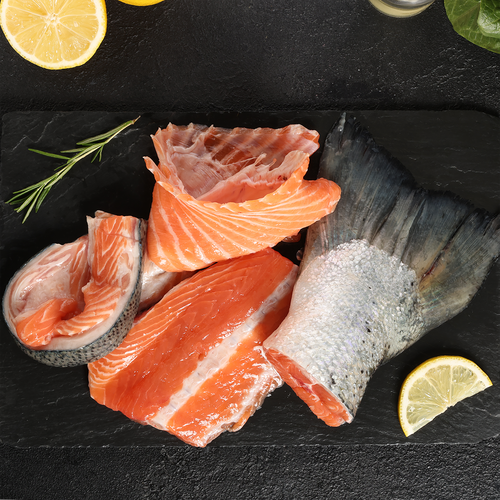 Набор для ухи из лососевых рыб ЛЕНТА FRESH, весовой, картинка