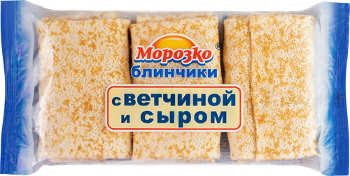 Блинчики МОРОЗКО с ветчиной и сыром, 210г, картинка