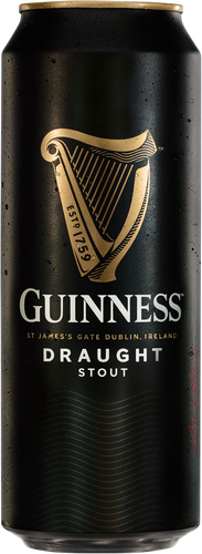 Пиво темное GUINNESS Draught Стаут с капсулой азотной смеси фильтрованное  пастеризованное 4,2%, 0.44л, крупный план