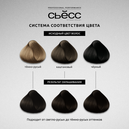 Краска для волос СЬЁСС Oleo Intense 2–10 Черно-каштановый, 115мл, фото