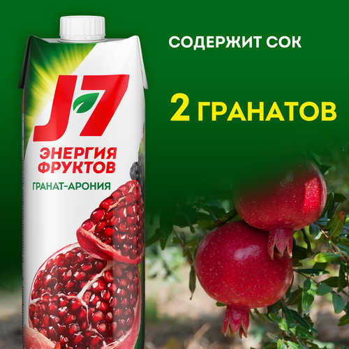 Нектар J7 Гранат, черноплодная рябина осветленный, 0.97л, детальное фото