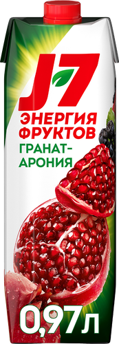 Нектар J7 Гранат, черноплодная рябина осветленный, 0.97л, детальное фото