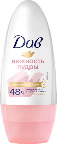 Дезодорант-антиперспирант роликовый женский ДАВ Нежность пудры, 50мл, картинка
