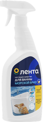 Средство для чистки ванной комнаты ЛЕНТА Морской, 750мл, вид