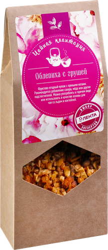 Чай фруктово-ягодный ЧАЙНАЯ ПЛАНТАЦИЯ Облепиха с грушей, листовой, 80г, фото