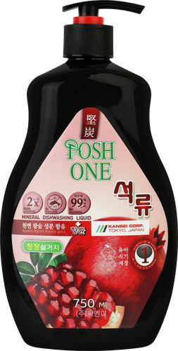 Средство для мытья посуды POSH ONE Dishwashing Liguid Pomegranate с экстрактом граната, 750мл, картинка