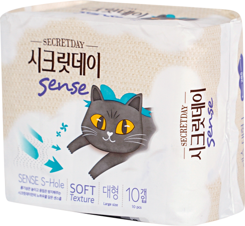 Прокладки SECRETDAY Sense Large ультратонкие, дышащие, 28см 100% хлопок, 10шт, фото