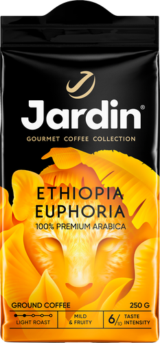 Кофе молотый JARDIN Эфиопия Эйфория жаренный, 250г, детальное фото