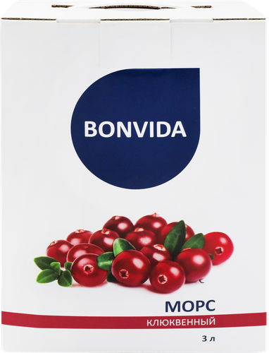 Морс BONVIDA Клюквенный, 3л - купить с доставкой в Москве и области по ...