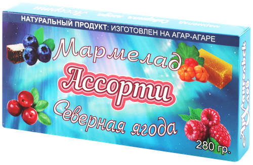 Мармелад АРХХЛЕБ Ассорти Северная ягода, 280г, крупный план