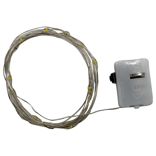 Гирлянда HOMECLUB 20LED мини-диодов, холодный белый, IP20 Арт. LS0003, крупный план