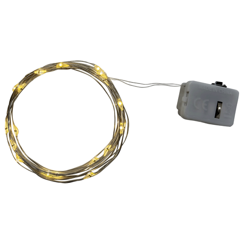 Гирлянда HOMECLUB 20LED мини-диодов, холодный белый, IP20 Арт. LS0003, фотография