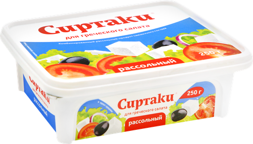 Продукт рассольный комбинированный СИРТАКИ Original Для греческого салата 55%, 250г, изображение