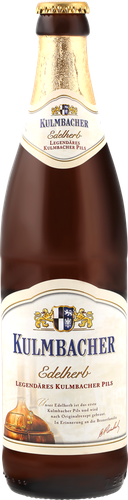 Пиво светлое KULMBACHER Edelherb premium pils фильтрованное пастеризованное, 4,9%, 0.5л, вид