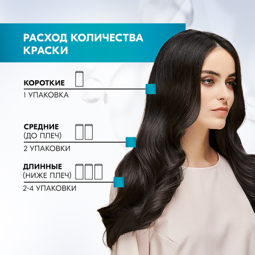 Краска для волос ГЛИСС КУР Уход&Увлажнение 6–68 Шоколадный каштановый, 165мл, детальное фото