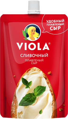 Сыр плавленый VIOLA Сливочный 45%, без змж, 180г, детальное фото