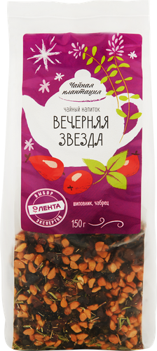 Напиток чайный ЧАЙНАЯ ПЛАНТАЦИЯ Вечерняя звезда, листовой, 150г, крупный план