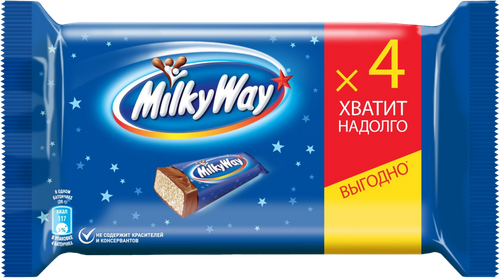 Батончик шоколадный MILKY WAY с суфле, 4х26г, изображение