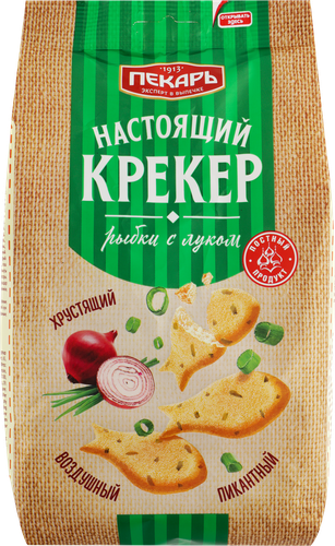 Крекер КОНФИ Рыбки с луком, 220г, картинка