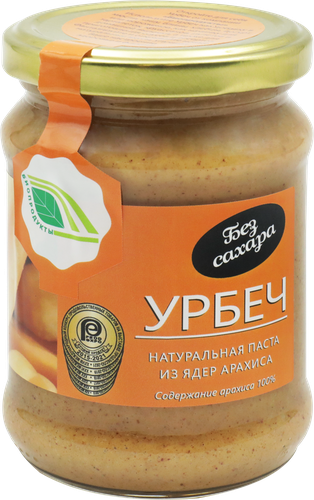 Урбеч БИОПРОДУКТЫ натуральная паста из ядер арахиса, 280г, фото