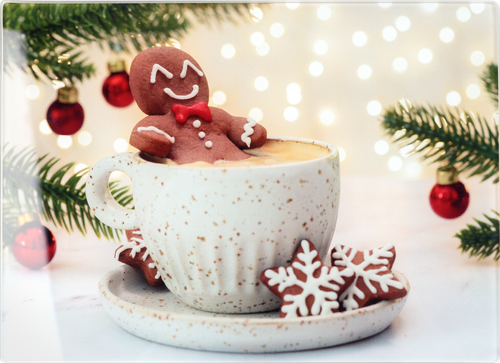 Доска разделочная HOMECLUB Festive 25х18см, прямоугольная, стекло Арт. ZGS-cut9, фото