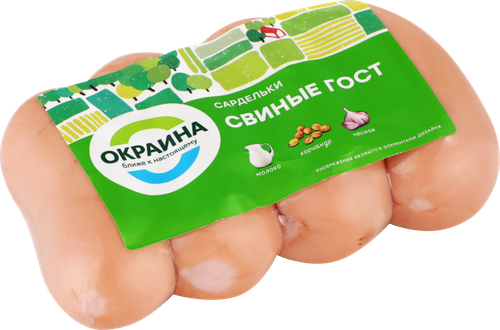 Сардельки ОКРАИНА Свиные, категория Б, весовые, детальное фото