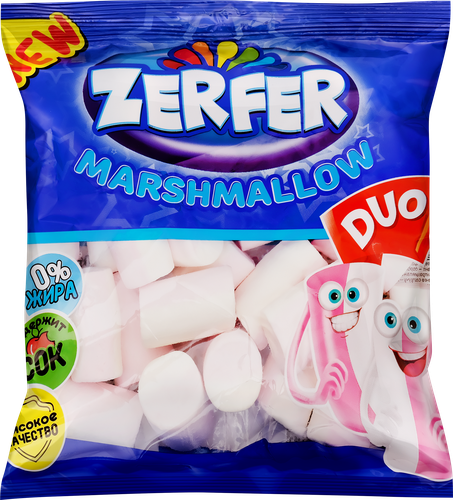 Маршмеллоу ZERFER Duo клубника-ваниль, 90г, картинка